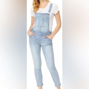 Wallflower Light Blue Denim Overalls